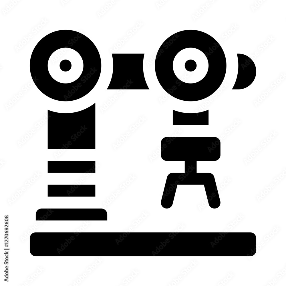 AI Robot Arm glyph icon AI Robot Arm glyph icon