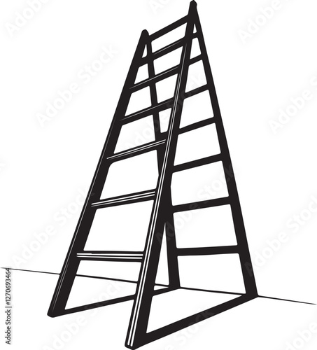 Isolated black ladder icon Vector, black ladder Silhouette,black ladder icon set, black ladder for logo,color black ladder Vector illustration, Vector Graphic, EPS 10 , clip art work