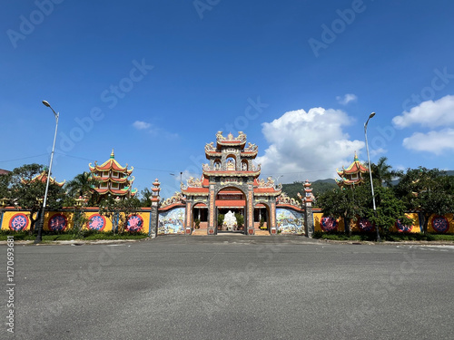 Obraz na płótnie Chua Buu Sai Son temple in Da Nang w salonie