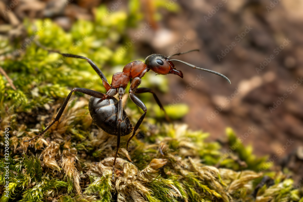 Red Wood Ant - Formica rufa, common popular forest insect from Euroasian forests and woodlands, Zlin, Czech Republic. Red Wood Ant - Formica rufa, common popular forest insect from Euroasian forests and woodlands, Zlin, Czech Republic.