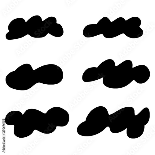 black and white clouds