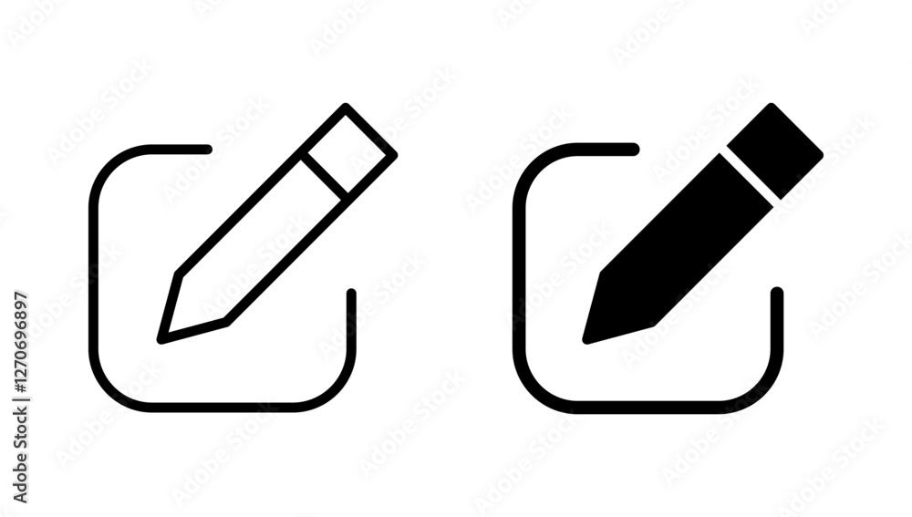 Edit icon vector. edit document sign and symbol. edit text icon. pencil. sign up Edit icon vector. edit document sign and symbol. edit text icon. pencil. sign up