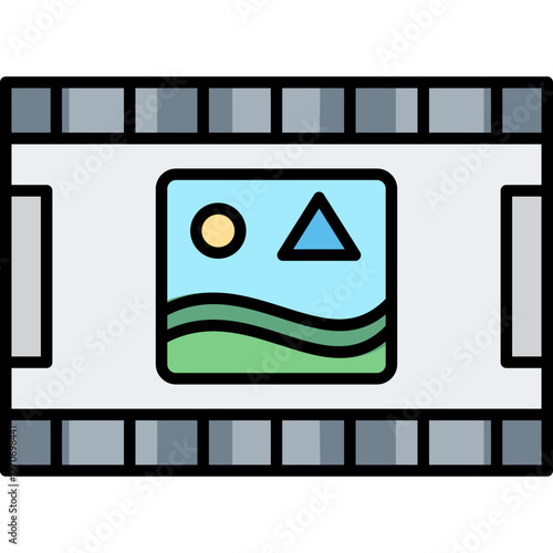 Unique Pictures Reel Vector Icon