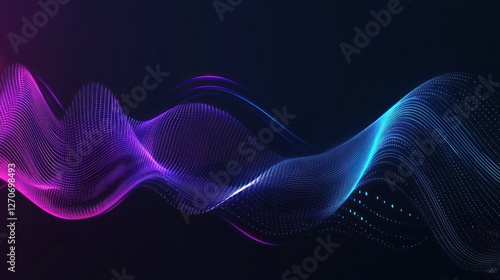 Abstract  Neon  Wave  Design