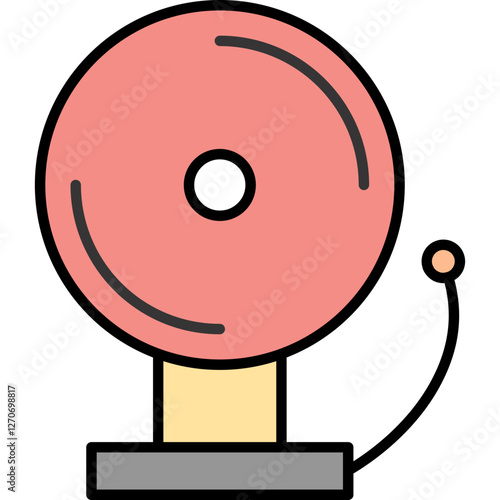 Unique Fire Alarm Vector Icon