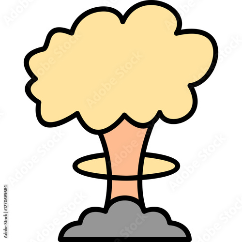Unique Bomb Blast Vector Icon
