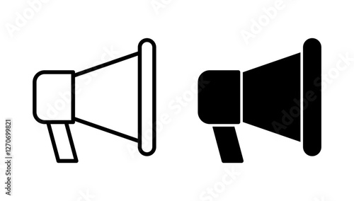 Megaphone icon vector. Loudspeaker sign and symbol