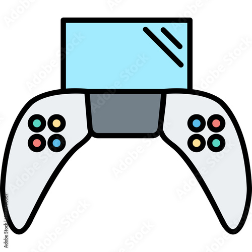 Unique Play Station Vector Icon