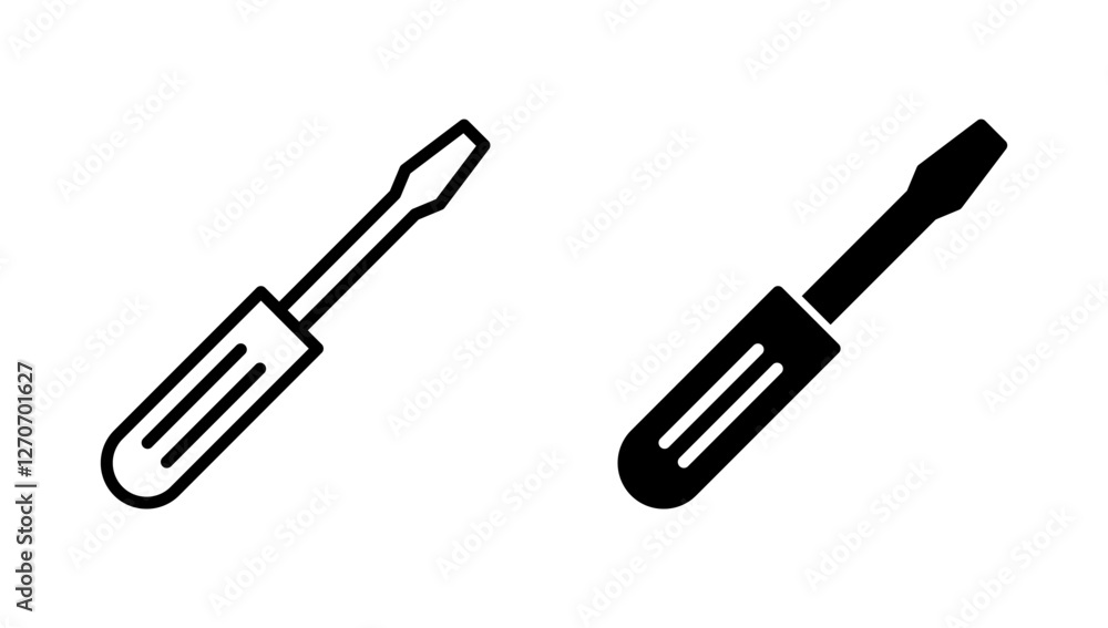 Screwdriver icon vector.tools sign and symbol Screwdriver icon vector.tools sign and symbol