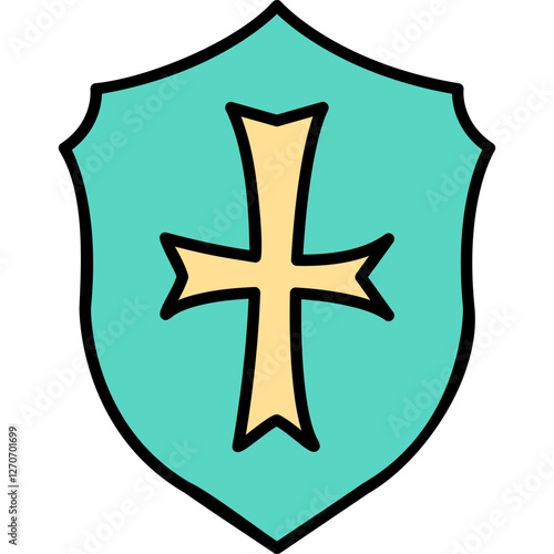 Unique Sheild Vector Icon