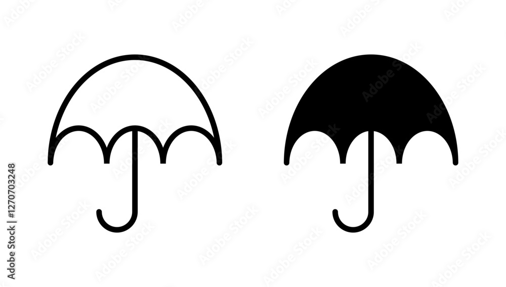 Umbrella icon vector. umbrella sign and symbol Umbrella icon vector. umbrella sign and symbol