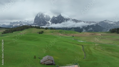 Alpe di Siuse from a drone 2 photo