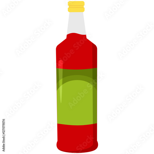 Illustration of Syrup Bottle