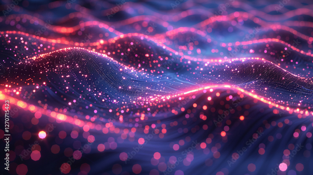 Immerse yourself in the cyber realm where neon networks pulsate with data, weaving a visually stunning matrix of information Immerse yourself in the cyber realm where neon networks pulsate with data, weaving a visually stunning matrix of information