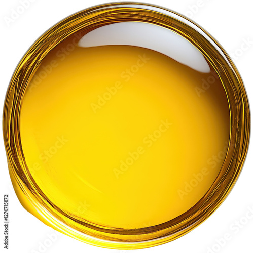 Oil droplet, white isolate background