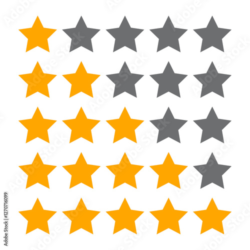 Star vector icon, Vector graphic of star icon, Star icon vector set design