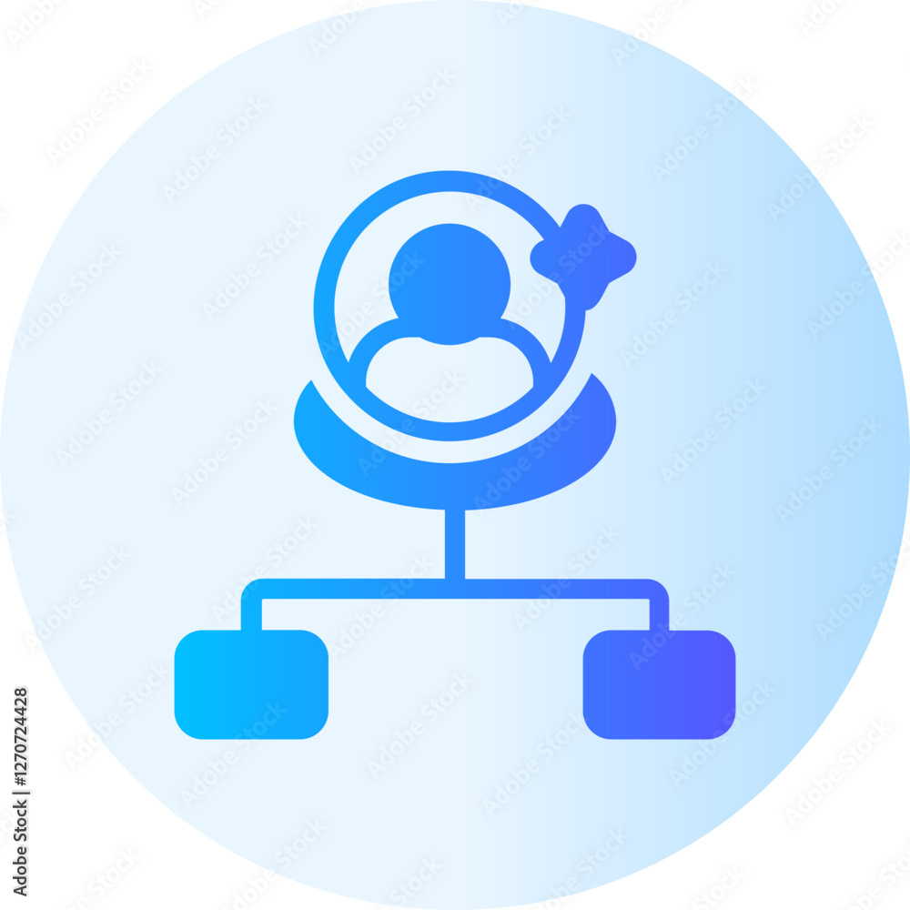 Diagram gradient icon Diagram gradient icon