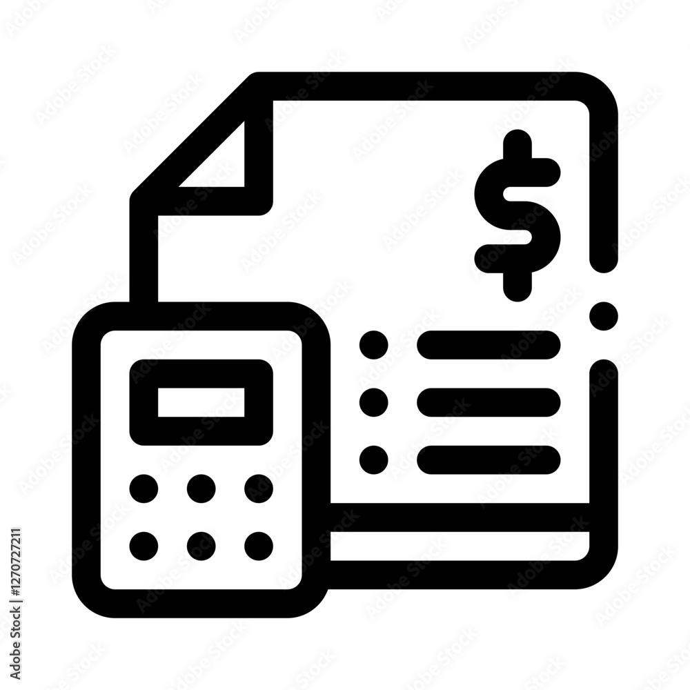 Budget line icon Budget line icon