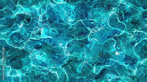 Ocean-inspired seamless water ripple texture, realistic summer reflections, transparent and detailed.