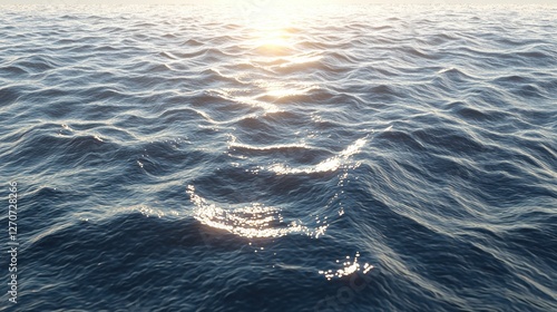 Ocean-inspired seamless water ripple texture, realistic summer reflections, transparent and detailed.