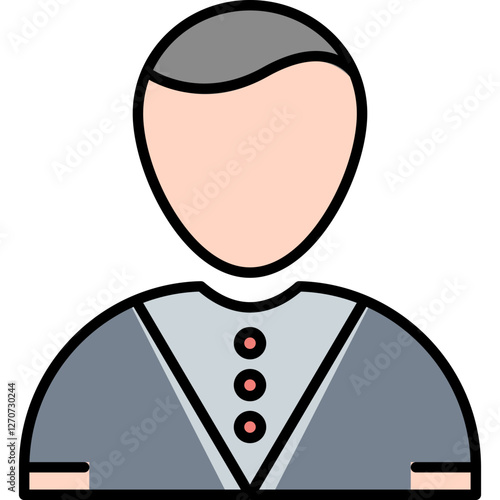 Casino Dealer Vector Icon