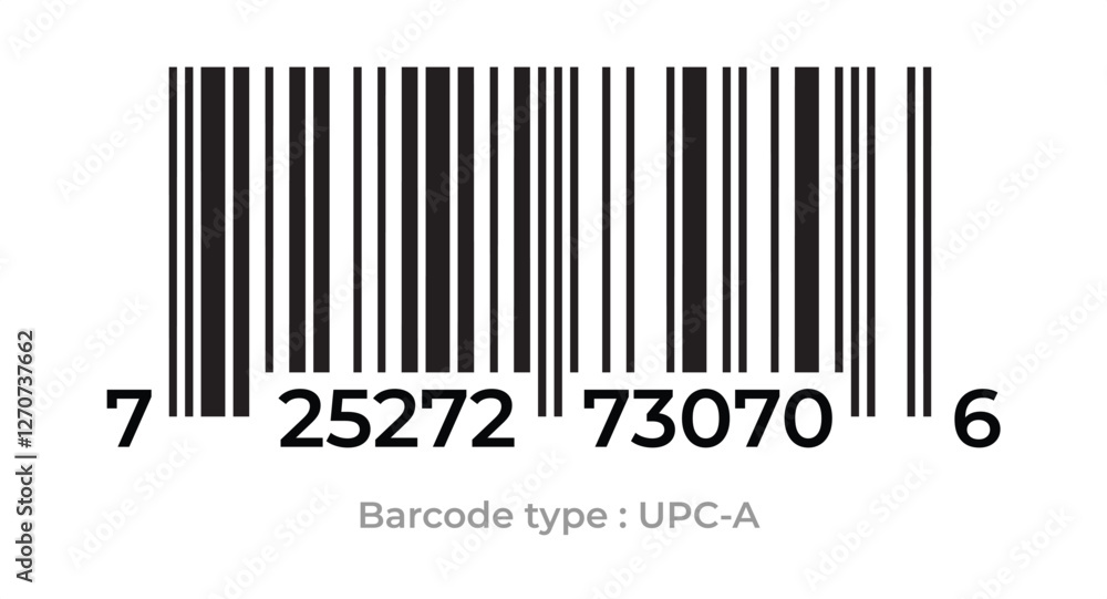Barcode on white background. Vector illustration Barcode on white background. Vector illustration