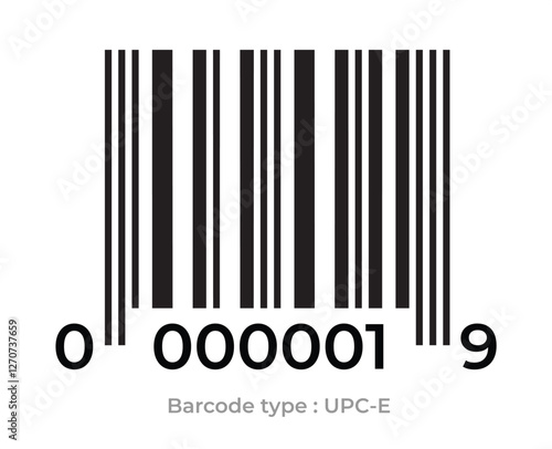 Barcode on white background. Vector illustration
