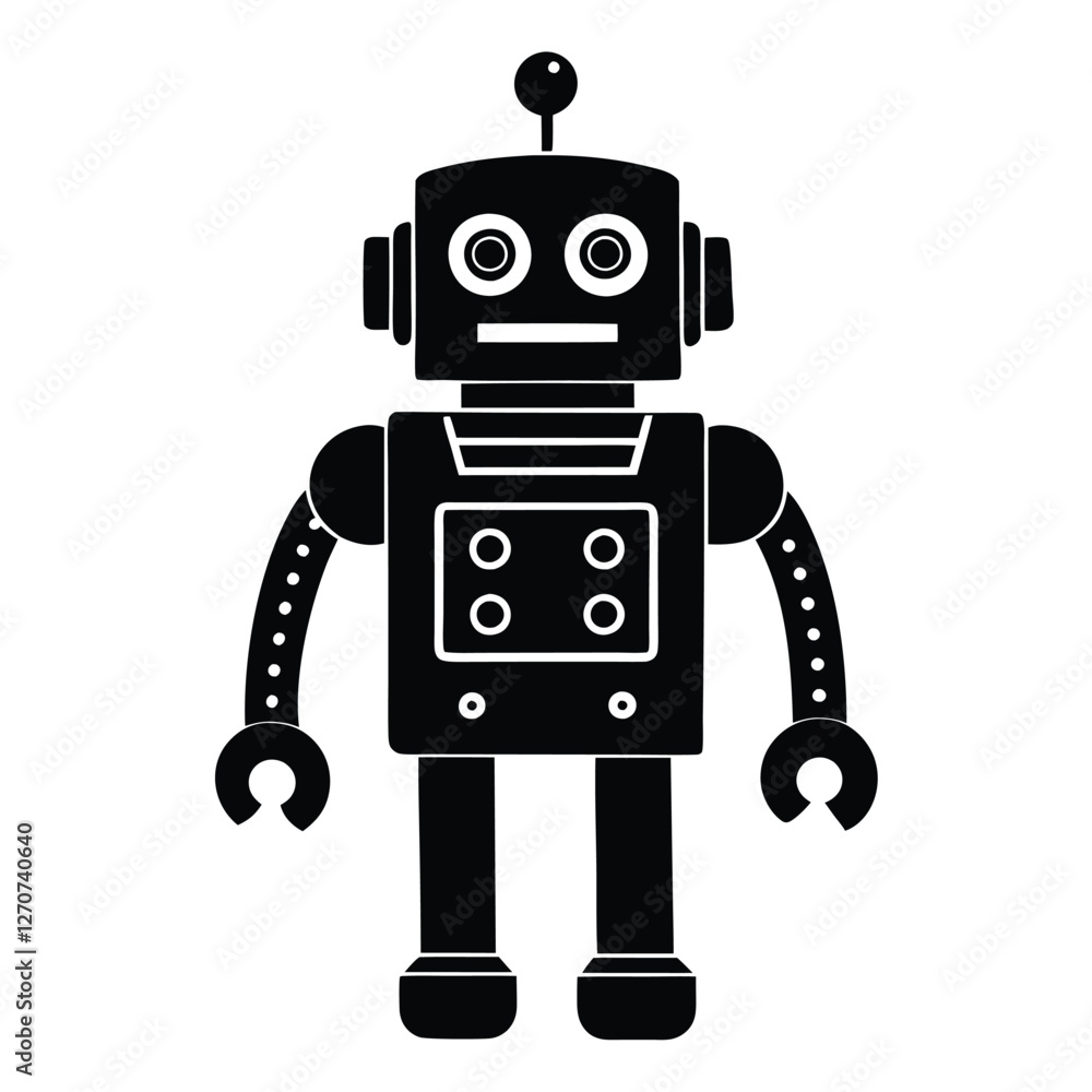 Fototapeta premium A Robot vector illustration