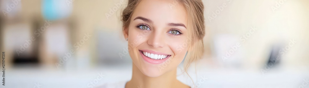 A smiling woman with a bright expression, featuring natural beauty and a soft background, exuding warmth and positivity. A smiling woman with a bright expression, featuring natural beauty and a soft background, exuding warmth and positivity.