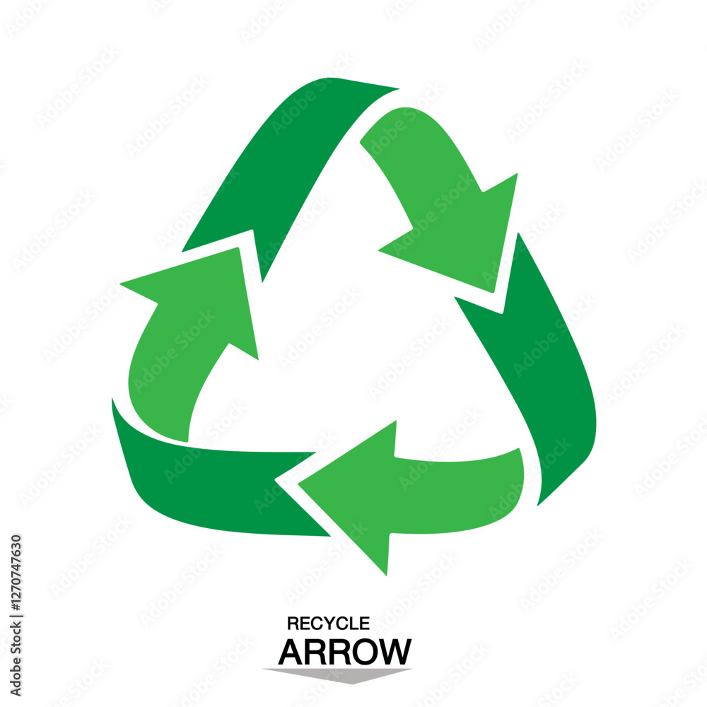 Obraz premium recycling symbol on white background