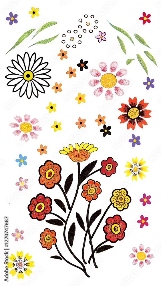 a digital illustration of flower a digital illustration of flower
