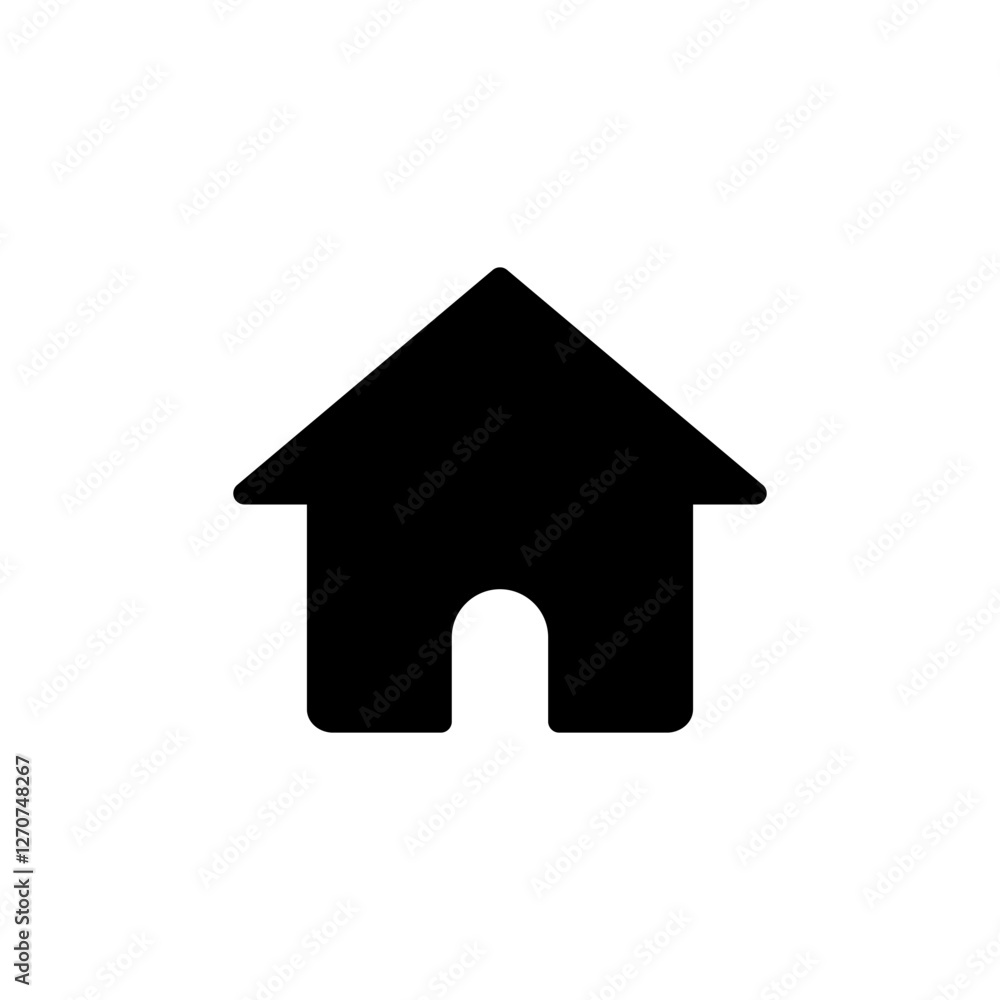 Home icon vector illustration. House sign and symbol Home icon vector illustration. House sign and symbol