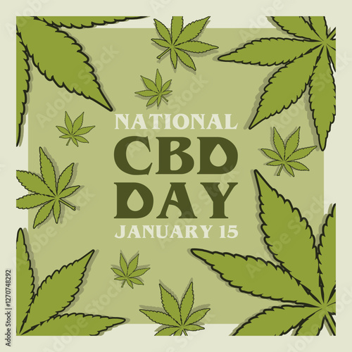 Vector design National CBD day January 15