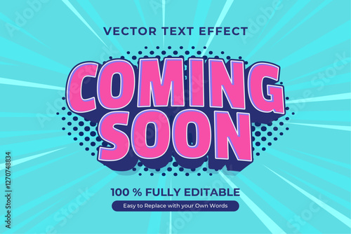 Fully editable vector text effect design with 