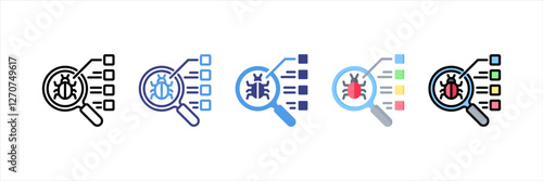 Virus Analysis Multistyle Icon Set