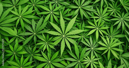 Wallpaper Mural Motion shot of fresh hemp  Torontodigital.ca