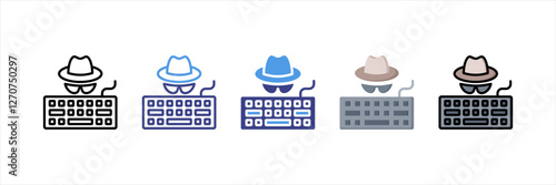 Keylogger Multistyle Icon Set