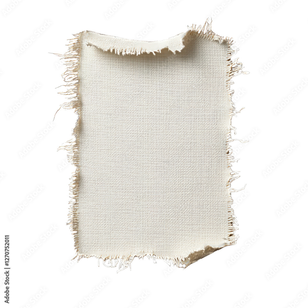 Ripped torn concept. Frayed fabric piece with a blank canvas ready for design or art applications. Ripped torn concept. Frayed fabric piece with a blank canvas ready for design or art applications.