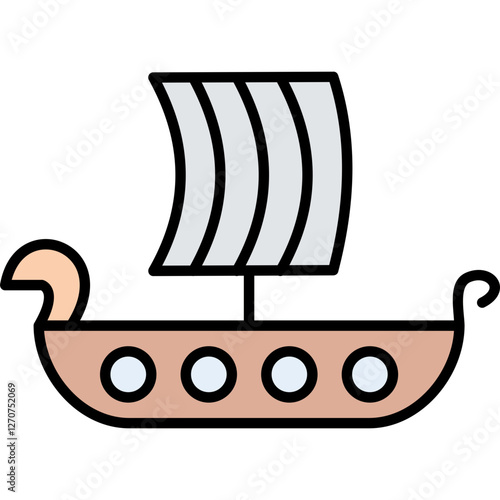 Viking Ship Icon