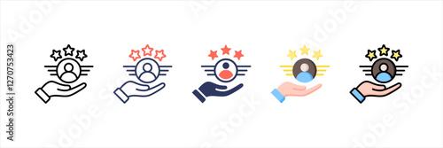 Role Model Multistyle Icon Set