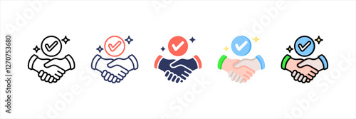 Trustworthiness Multistyle Icon Set