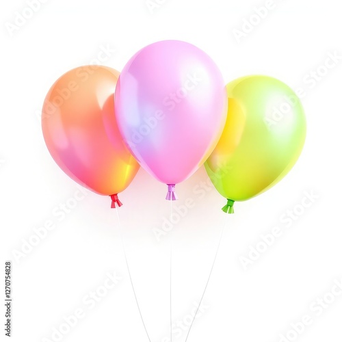 Wallpaper Mural colorful balloons  on transparent background, colorful balloons isolated on white,  balloons Torontodigital.ca