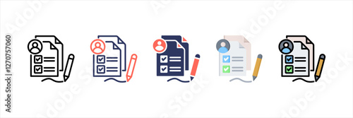 Customer Needs Multistyle Icon Set