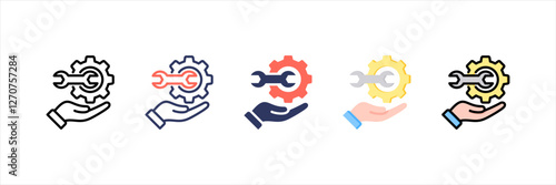 Service Multistyle Icon Set