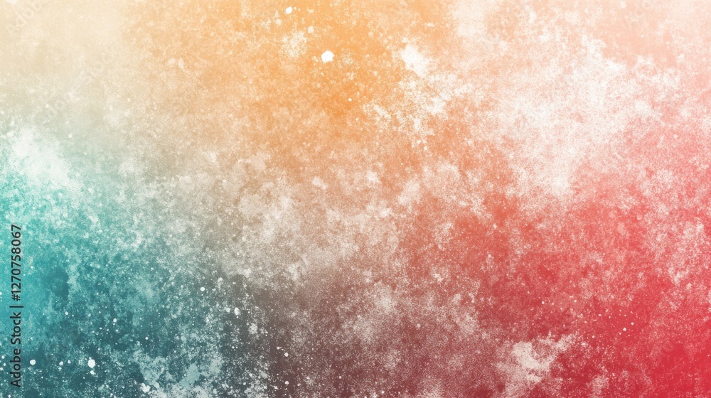 Fototapeta premium Abstract colorful background with textured gradient and subtle speckles.