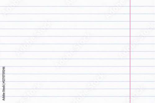 Notebook paper texture blue lined with margin