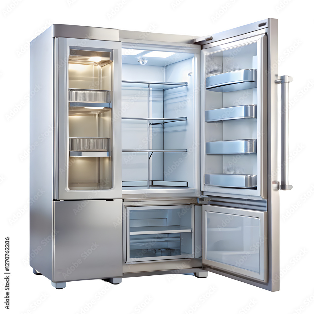 modern refrigerator isolated on transparent background Png modern refrigerator isolated on transparent background Png