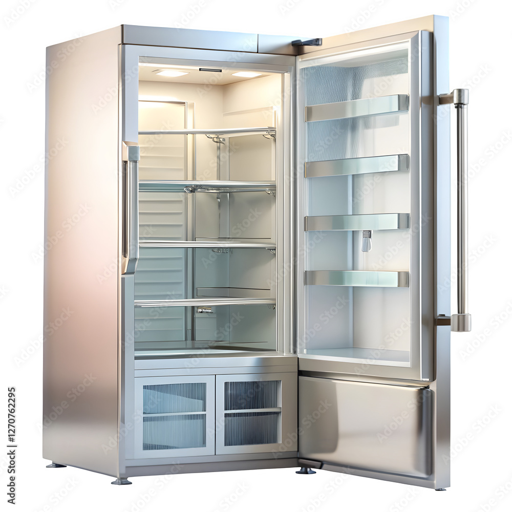 modern refrigerator isolated on transparent background Png modern refrigerator isolated on transparent background Png