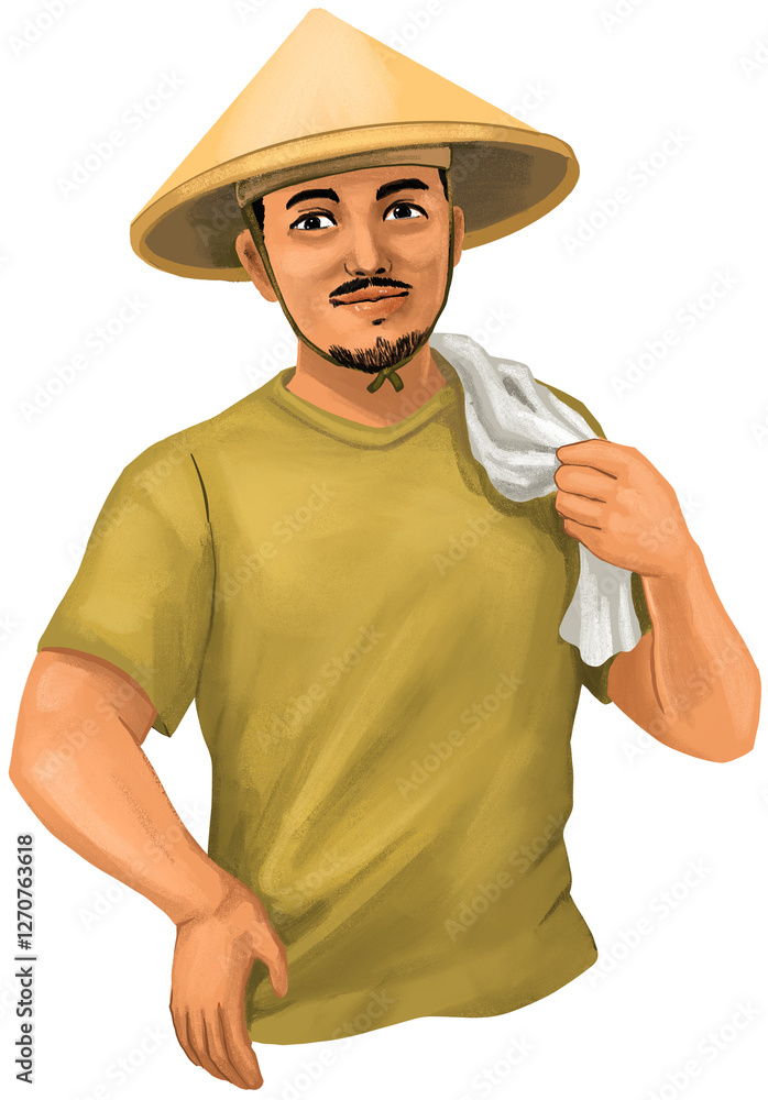Man Farmer Illustration Man Farmer Illustration