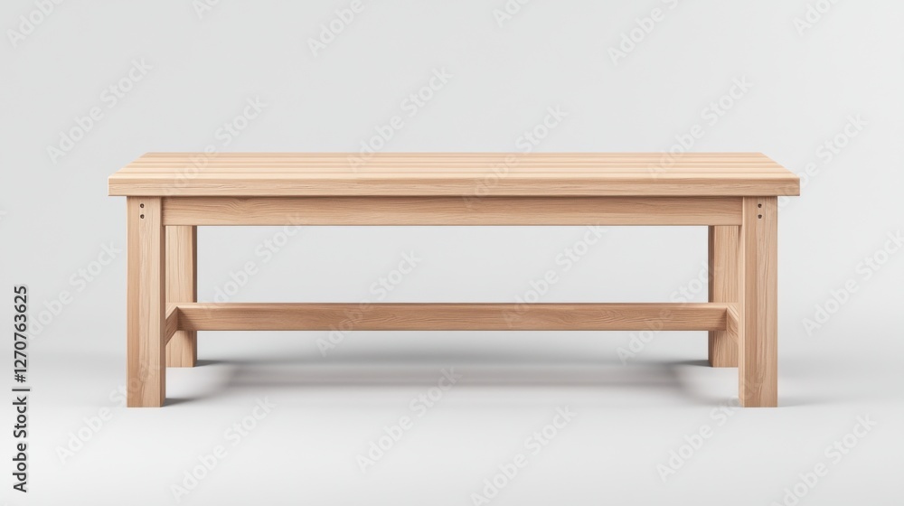 Minimalist Wooden Table with Clean Lines and Light Finish Perfect for Modern Interior Decor and Design Minimalist Wooden Table with Clean Lines and Light Finish Perfect for Modern Interior Decor and Design